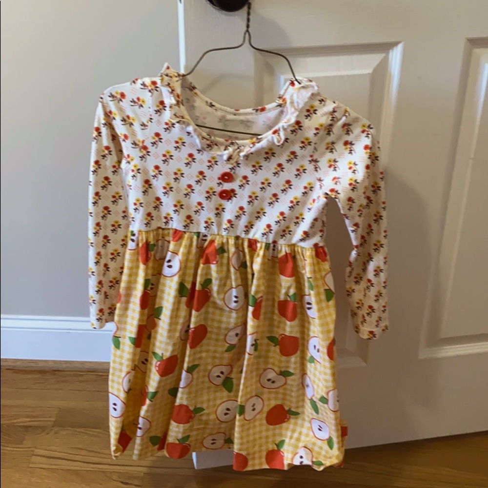Eleanor rose girls 7-8 golden apples dress
